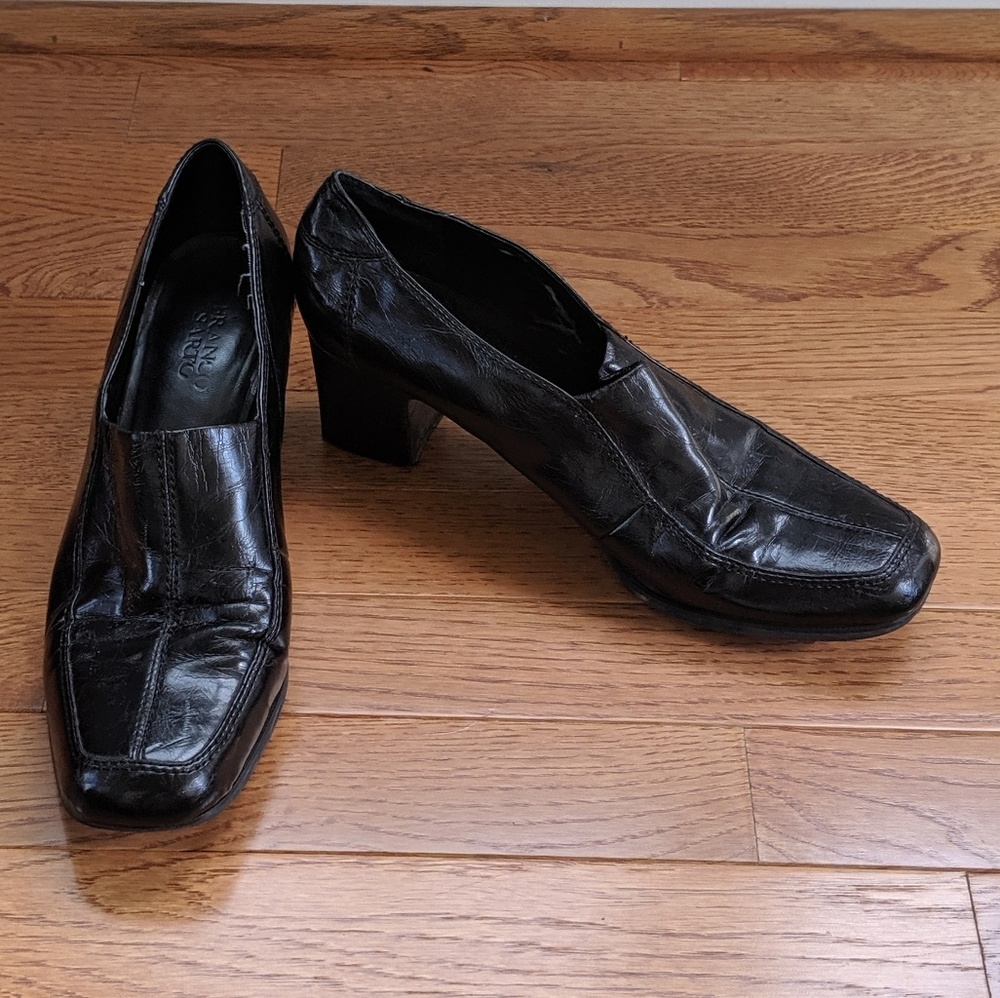 Used FRANCO SARTO Leather (slacks) Loafer Heels 9